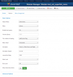 Superfish menu module