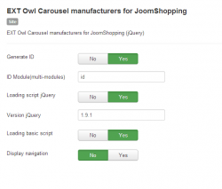 Owl Carousel manufacturers for JoomShopping module