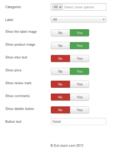 Owl Carousel products for JoomShopping module