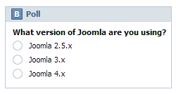 VK Poll module