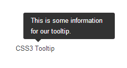 CSS3 Tooltip plugin