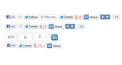 Social buttons module