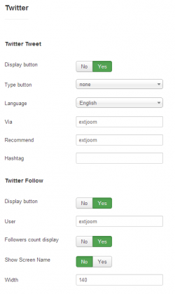 Social buttons plugin for JoomShopping