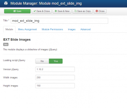 Slide images module