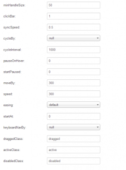 Sly Scrollbar content for K2 module