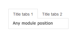 Tabs module positions jQuery module