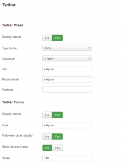 Social buttons plugin